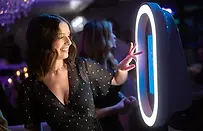 People posing at a Gemstone event